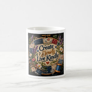 Mug Créer Lentement Vivre Avec Bienveillance – Hoo Bro
