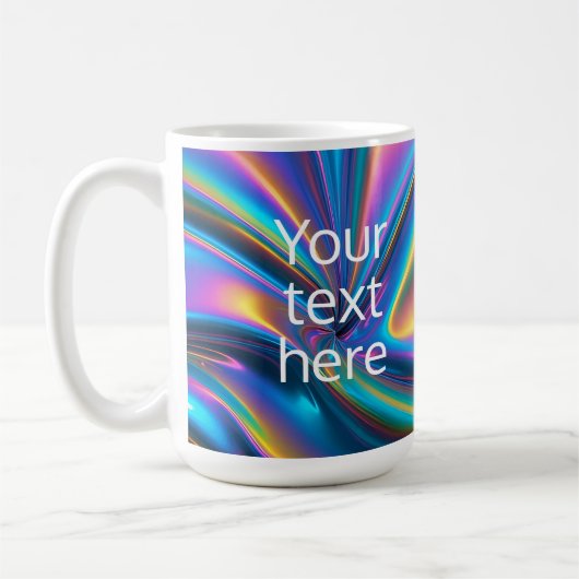 Mug créer son propre hologramme lumineux texte (Gauche)