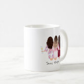 Mug Créer son propre logo Carte de visite CERISE PINK  (Devant droit)