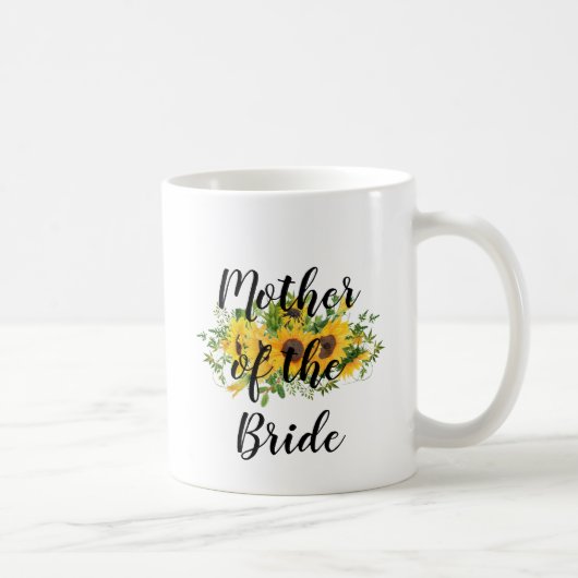 Mug Créer son propre tournesol cadeau de fête nuptiale (Droite)