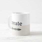 Mug Créer + Spotifier la liste de lecture (Devant gauche)