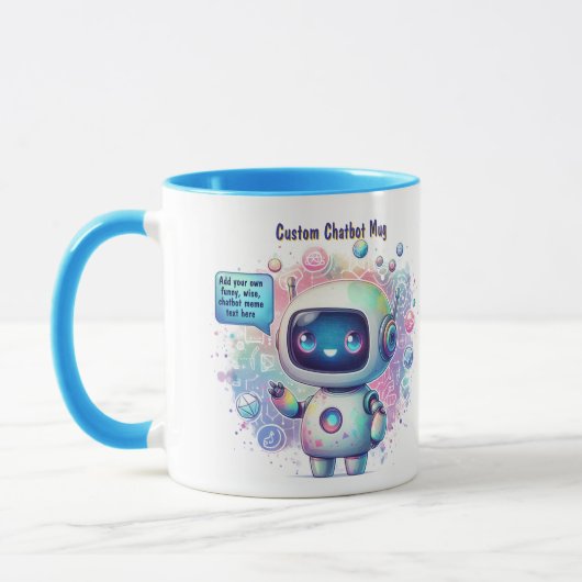 Mug Créer Talking Chatbot mèmes Modèles de dessin (Gauche)