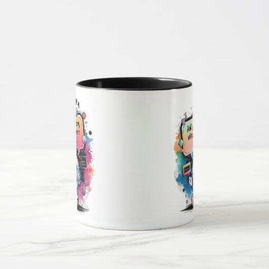 Mug Créer Talking Chatbot mèmes Modèles de dessin (Centre)