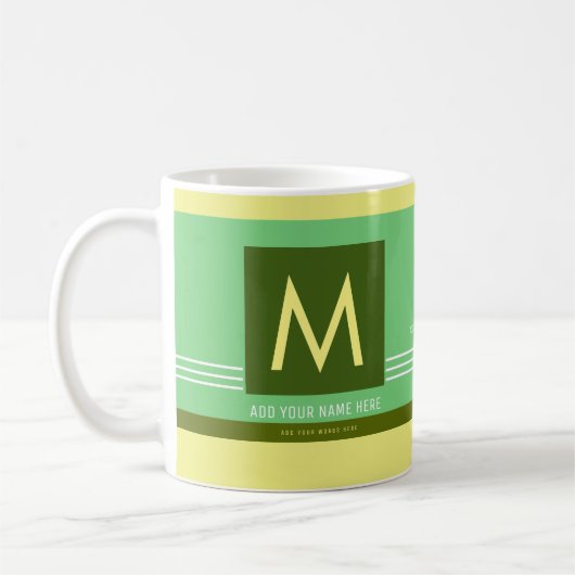 Mug Créer un monogramme cool (Gauche)