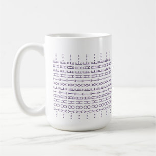 Mug Créer un motif de mots personnalisé Message secret