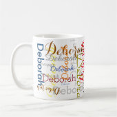 Mug Créer une typographie de nom personnalisée (Gauche)