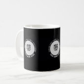 Mug créer vos trois images spéciales en noir (Devant gauche)