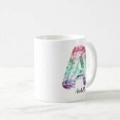 Mug Créer Votre Nom Personnalisé Monogramme A (Devant droit)