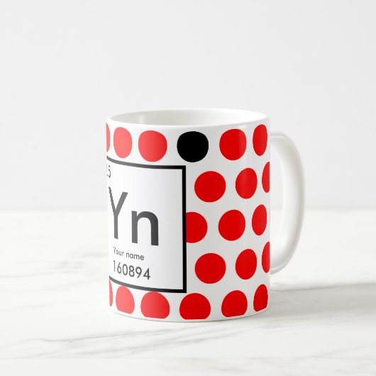 Mug Créer votre propre élément chimique (Devant droit)