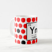 Mug Créer votre propre élément chimique (Devant gauche)