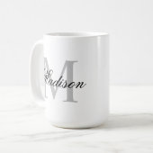Mug Créer Votre Propre Monogramme De Nom Personnalisé (Devant gauche)