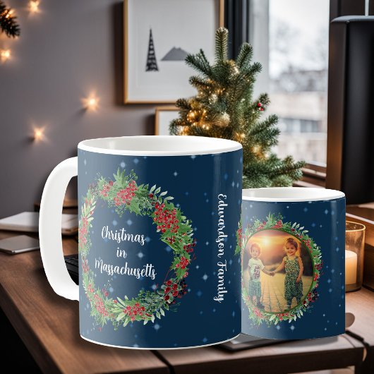 Mug Créer votre propre pays photo Noël