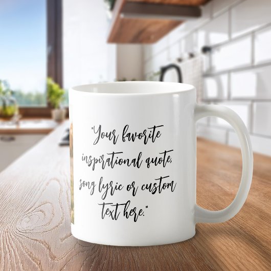 Mug Créer votre propre photo de devis personnalisée