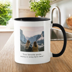 Mug Créer votre propre photo de devis personnalisée