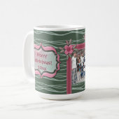 Mug Créer votre propre photo de famille de Noël (Devant gauche)