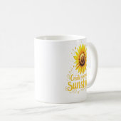 Mug Créer votre propre soleil - Tournesol motivant (Devant droit)