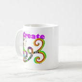 Mug Créez la sirène colorée Muse (Devant gauche)