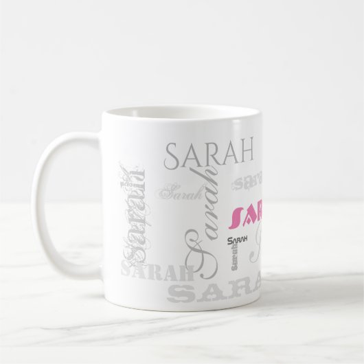 Mug créez la typographie nommée personnalisée (Gauche)