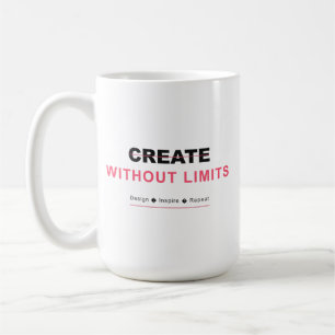 Mug Créez sans limites, le design inspire, répétez