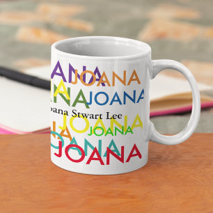 Mug Créez un motif coloré à partir de votre nom