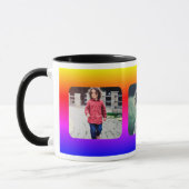 Mug Créez vos propres 3 photos de famille (Gauche)