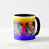 Mug Créez vos propres 3 photos de famille (Devant droit)