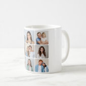 Mug Créez vos propres angles ronds 9 Collage photo (Devant droit)
