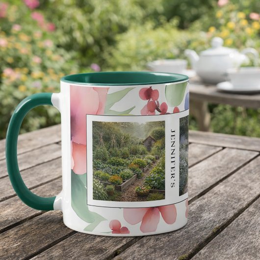 Mug Créez vos propres photos de jardin personnalisées 