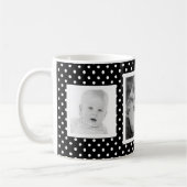 Mug Créez vos propres trois photos carrées (Gauche)