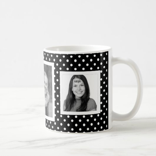 Mug Créez vos propres trois photos carrées (Droite)