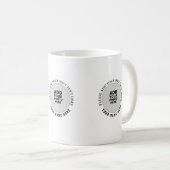 Mug Créez votre image spéciale à trois points b/w (Devant droit)
