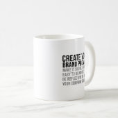 Mug Créez votre promesse de marque (Devant droit)