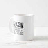 Mug Créez votre promesse de marque (Devant gauche)