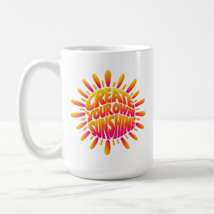 Mug Créez Votre Propre Art Typographique de Soleil