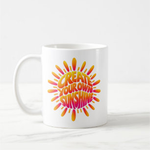 Mug Créez Votre Propre Art Typographique de Soleil