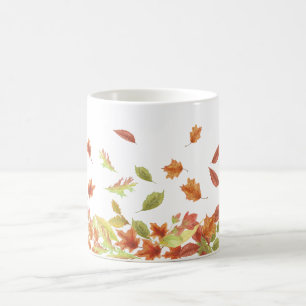 Mug Créez votre propre automne Feuille Couleur personn