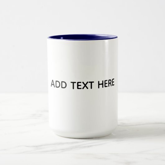 Mug Créez Votre Propre Blanc (Centre)