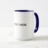 Mug Créez Votre Propre Blanc (Devant droit)