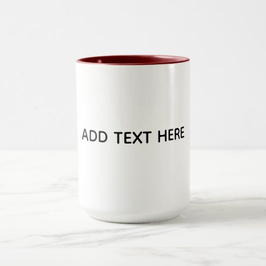 Mug Créez Votre Propre Blanc (Centre)
