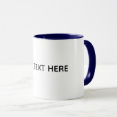 Mug Créez Votre Propre Blanc (Devant droit)