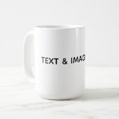Mug Créez votre propre blanc (Devant gauche)