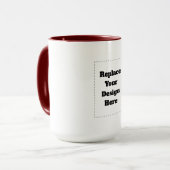 Mug Créez votre propre blanc (Devant gauche)