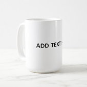 Mug Créez Votre Propre Blanc (Devant gauche)