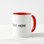Mug Créez Votre Propre Blanc (Devant droit)