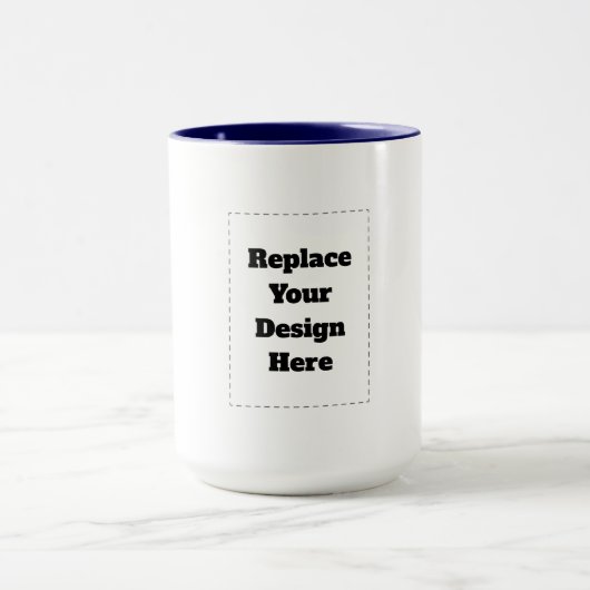 Mug Créez votre propre blanc (Centre)