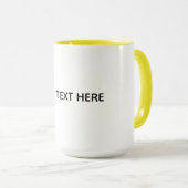 Mug Créez Votre Propre Blanc (Devant droit)