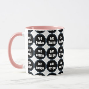 Mug Créez votre propre bleu gris foncé personnalisé