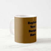 Mug Créez Votre Propre Brun (Devant gauche)