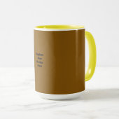 Mug Créez Votre Propre Brun (Devant droit)