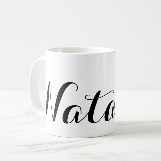 Mug Créez votre propre cadeau personnalisé de nom pers (Devant gauche)